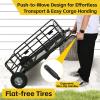 image:imageMaxxHaul 50243 Foldable Hitch N Roll Cargo Carrier Cart With Quick Detachable Basket Rack With 10 inch Flat Free Tires for Home Camp Travel Ranch SUV Up to 400 lb CapacityHitchNRoll Cargo Carrier