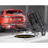 image:imageMaxxHaul 50243 Foldable Hitch N Roll Cargo Carrier Cart With Quick Detachable Basket Rack With 10 inch Flat Free Tires for Home Camp Travel Ranch SUV Up to 400 lb CapacityHitchNRoll Cargo Carrier