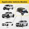 image:imageMaxxHaul 50243 Foldable Hitch N Roll Cargo Carrier Cart With Quick Detachable Basket Rack With 10 inch Flat Free Tires for Home Camp Travel Ranch SUV Up to 400 lb CapacityHitchNRoll Cargo Carrier
