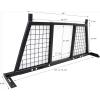 image:imageMaxxHaul 50257 Adjustable Truck Headache Rack  Fits 62 to 765 Beds  NoDrill BoltOn Mount Grid Screen for Visibility Fits Most Pickup Beds