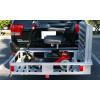 image:imageMaxxHaul 50945 Aluminum Hitch Mount WheelchairMobility Carrier  50 x 295 Cargo Basket with 47 Ramp  500 lb Capacity  Fits RVs Trucks SUVs Vans Cars  Includes Hitch Tightener525 x 29