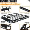 image:imageMaxxHaul 51084 46 x 36 x 45 Roof Rack Cargo Carrier Steel Basket Car Top Luggage Holder for SUV and Pick Up Trucks  150 lb Capacity with 15 CuFt Water Resistant Roof Bag 44 x 34 x 17