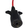 image:imageMaxxHaul 70086 7Way Round to 4Way Flat Trailer Plug Adaptor with 18 Inch Flexible Cable Which Extends To 36 Inches  Red