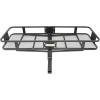 image:imageMaxxHaul 70103 500 lb Capacity Steel Hitch Mount Folding Cargo Carrier Mesh Basket Fits 2 inch Hitch Receiver 60 x 21 x 65 in For Car SUV Pickup Truck Van Camping Traveling