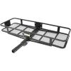 image:imageMaxxHaul 70103 500 lb Capacity Steel Hitch Mount Folding Cargo Carrier Mesh Basket Fits 2 inch Hitch Receiver 60 x 21 x 65 in For Car SUV Pickup Truck Van Camping Traveling