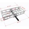 image:imageMaxxHaul 70108 Aluminum Cargo Carrier With High Side Rails Trailer Hitch Mount For RVs Trucks SUVs Vans Cars With 2 Hitch Receiver  500lb Load Capacity Grey 49 x 2254725 x 2025 x 6