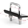 image:imageMaxxHaul 70108 Aluminum Cargo Carrier With High Side Rails Trailer Hitch Mount For RVs Trucks SUVs Vans Cars With 2 Hitch Receiver  500lb Load Capacity Grey 49 x 2254725 x 2025 x 6