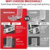 image:imageMaxxHaul 70275 Aluminum Hitch Mount WheelchairMobility Carrier  535 x 2975 Cargo Basket with Folding 60 Ramp  Fits 2 Class IIIIV Receiver  500 lb Capacity for Trucks SUVs Vans and RVs50 x 295