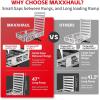 image:imageMaxxHaul 80779 Aluminum Hitch Mount WheelchairMobility Carrier  50 x 295 Cargo Basket with High Side Rails amp 47 Ramp  Fits 2 Receiver  500 lb Capacity for Trucks SUVs Vans RVsCargo Carrier