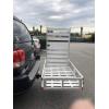 image:imageMaxxHaul 80779 Aluminum Hitch Mount WheelchairMobility Carrier  50 x 295 Cargo Basket with High Side Rails amp 47 Ramp  Fits 2 Receiver  500 lb Capacity for Trucks SUVs Vans RVsCargo Carrier