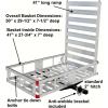 image:imageMaxxHaul 80779 Aluminum Hitch Mount WheelchairMobility Carrier  50 x 295 Cargo Basket with High Side Rails amp 47 Ramp  Fits 2 Receiver  500 lb Capacity for Trucks SUVs Vans RVsCargo Carrier