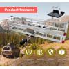 image:imageMaxxHaul Aluminum Cargo Carrier with Hitch Tightener Trailer Hitch Mount for RV Truck SUV Van Car with 2 Receiver  500 lb Load Cap 4725 x 2025 x 6 Inner Dims 49 x 22 x 6 Outer Dims4725 x 2025 x 6