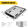 image:imageMaxxHaul Steel Roof Rack Cargo Basket 46 x 36 x 45 Roof Top Carrier Universal Fit for Cars SUVs Vans and RVs 150 lb Capacity WeatherResistant EasyInstall Cargo Storage 7011546 x 36 x 412 Roof Rack