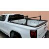 image:imageMaxxHaul Universal Aluminum Truck Ladder Lumber Pipe Contractor Rack  500 lb Capacity 17 Mid Height with Cross Bars and Mounting Clamps NoDrill Installation for Pickup Trucks17 Mid Height
