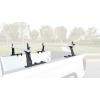 image:imageMaxxHaul Universal Aluminum Truck Ladder Lumber Pipe Contractor Rack  500 lb Capacity 28 Fixed Height with Mounting Clamps NoDrill Installation for Pickup Trucks  CrossBars Sold SeparatelyMid Height of 17