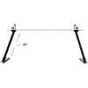 image:imageMaxxHaul Universal Aluminum Truck Ladder Lumber Pipe Contractor Rack  500 lb Capacity 28 Fixed Height with Mounting Clamps NoDrill Installation for Pickup Trucks  CrossBars Sold SeparatelyFixed Height of 28