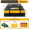 image:imageMaxxHaul Waterproof Car Roof Bag 15 Cubic Feet  Universal Rooftop Cargo Carrier for All CarsSUVs Includes AntiSlip Mat 8 Straps 6 Door Hooks amp Luggage Lock  Lightweight amp Heavy DutyRooftop Cargo Bag