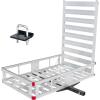 image:imageMaxxHaul 50945 Aluminum Hitch Mount WheelchairMobility Carrier  50 x 295 Cargo Basket with 47 Ramp  500 lb Capacity  Fits RVs Trucks SUVs Vans Cars  Includes Hitch Tightener50 x 295