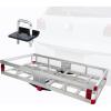 image:imageMaxxHaul 70108 Aluminum Cargo Carrier With High Side Rails Trailer Hitch Mount For RVs Trucks SUVs Vans Cars With 2 Hitch Receiver  500lb Load Capacity Grey 49 x 2254725 x 2025 x 6