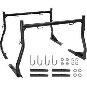 image:imageMaxxHaul 50241 Adjustable Steel Truck Ladder Rack  No Drill Installation 500 lbs Capacity 5271 Width Clamp On JBolt Mount TieDown Anchors Pair  Lumber Kayak Canoe SurfboardTruck Ladder Rack