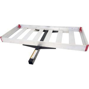 image:imageMaxxHaul 70422 Hitch Mount Compact Aluminum Cargo Carrier  48 x 21 Basket with 500 lb Capacity  Lightweight RustProof Aluminum with Steel Support  Fits 2 Class III amp IV Hitch Receivers