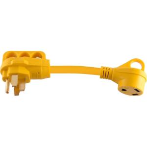 image:imageMaxxHaul 80709 Dogbone RVElectrical Adapter 50 Male to 30 Amp Female with Handle for Easy Removal50Amp to 30 Amp