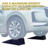 image:imageMaxxHaul 50515 625 Lift Car Ramps 2Pack  13000lb GVW Deep Grooved Surface for Stable Tire Placement HeavyDuty Black