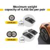 image:imageMaxxHaul 50516 4400 lb Capacity Low Profile Car Ramps 2Count Black Pack of 1Compact Length