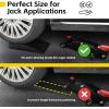 image:imageMaxxHaul 50516 4400 lb Capacity Low Profile Car Ramps 2Count Black Pack of 1Compact Length