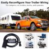 image:imageMaxxHaul 51101 8ft 7Way Trailer Wiring Kit  HeavyDuty 100 Pure Copper Wire Weatherproof Junction Box for Easy Connection of Turn Signals Brake Lights Reverse Lights amp More