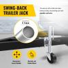 image:imageMaxxHaul 10 Lift Swing Back Trailer Jack  1000 lb Capacity Heavy Duty BoltOn Trailer Tongue Jack with 6 SmoothRolling Wheel and Side Wind Handle 7014810 Lift Single Wheel 1000 lbs Capacity