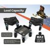 image:imageMaxxHaul 50859 Snowmobile Moving Dolly Set 1500lbs Load Capacity VSlide AntiSlip Rubber Pads Straps Firmly Attaching on Skis