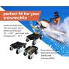 image:imageMaxxHaul 50859 Snowmobile Moving Dolly Set 1500lbs Load Capacity VSlide AntiSlip Rubber Pads Straps Firmly Attaching on Skis