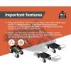 image:imageMaxxHaul 50859 Snowmobile Moving Dolly Set 1500lbs Load Capacity VSlide AntiSlip Rubber Pads Straps Firmly Attaching on Skis