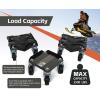 image:imageMaxxHaul 50906 Snowmobile Moving Dolly Set 1500lbs Load Capacity VSlide AntiSlip Rubber Pads Straps Firmly Attaching on Skis