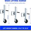 image:imageMaxxHaul 50960 10 Lift Swing Back Trailer Jack with Single Wheel  1000 lbs Capacity