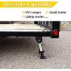 image:imageMaxxHaul 50999 RV Stabilizer Jacks 4 Pack  6000 Lb Capacity Each  Heavy Duty Anti Rust Aluminum  Leveling Range 115 Inch to 175 Inch for Campers Motorhomes Trailer RVBlack