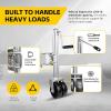 image:imageMaxxHaul 70149 Trailer Jack with 1112 Lift SwingBack Design Side Wind Handle amp Dual 6 Wheels  1500 lbs Capacity BoltOn for Utility amp Boat Trailers
