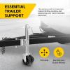 image:imageMaxxHaul 70149 Trailer Jack with 1112 Lift SwingBack Design Side Wind Handle amp Dual 6 Wheels  1500 lbs Capacity BoltOn for Utility amp Boat Trailers