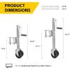 image:imageMaxxHaul 70149 Trailer Jack with 1112 Lift SwingBack Design Side Wind Handle amp Dual 6 Wheels  1500 lbs Capacity BoltOn for Utility amp Boat Trailers