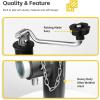 image:imageMaxxHaul 70159 14 Lift AFrame Mount Trailer Jack with Top Wind  2000 lbs CapacityTube Weld Extendable