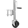 image:imageMaxxHaul 70149 Trailer Jack with 1112 Lift SwingBack Design Side Wind Handle amp Dual 6 Wheels  1500 lbs Capacity BoltOn for Utility amp Boat Trailers