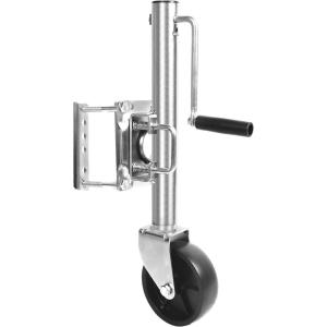 image:imageMaxxHaul 10 Lift Swing Back Trailer Jack  1000 lb Capacity Heavy Duty BoltOn Trailer Tongue Jack with 6 SmoothRolling Wheel and Side Wind Handle 7014810 Lift Single Wheel 1000 lbs Capacity