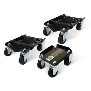 image:imageMaxxHaul 50859 Snowmobile Moving Dolly Set 1500lbs Load Capacity VSlide AntiSlip Rubber Pads Straps Firmly Attaching on Skis