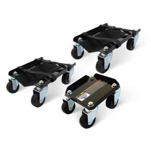 image:imageMaxxHaul 50906 Snowmobile Moving Dolly Set 1500lbs Load Capacity VSlide AntiSlip Rubber Pads Straps Firmly Attaching on Skis