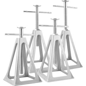 image:imageMaxxHaul 50999 RV Stabilizer Jacks 4 Pack  6000 Lb Capacity Each  Heavy Duty Anti Rust Aluminum  Leveling Range 115 Inch to 175 Inch for Campers Motorhomes Trailer RVSilver