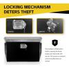 image:imageMaxxHaul 34 Steel Trailer Tongue Box AFrame Storage Chest with Lockable Latch  Weather Resistant Tool Box for RV Utility Trailer and Boat 80349