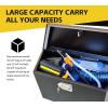 image:imageMaxxHaul 34 Steel Trailer Tongue Box AFrame Storage Chest with Lockable Latch  Weather Resistant Tool Box for RV Utility Trailer and Boat 80349