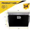 image:imageMaxxHaul 34 Steel Trailer Tongue Box AFrame Storage Chest with Lockable Latch  Weather Resistant Tool Box for RV Utility Trailer and Boat 80349