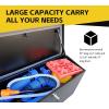 image:imageMaxxHaul 35 Steel Trailer Tongue Box A Frame Storage Chest with Lockable Latch Weather Resistant Tool Box for RV Utility Trailer and Boat 80350